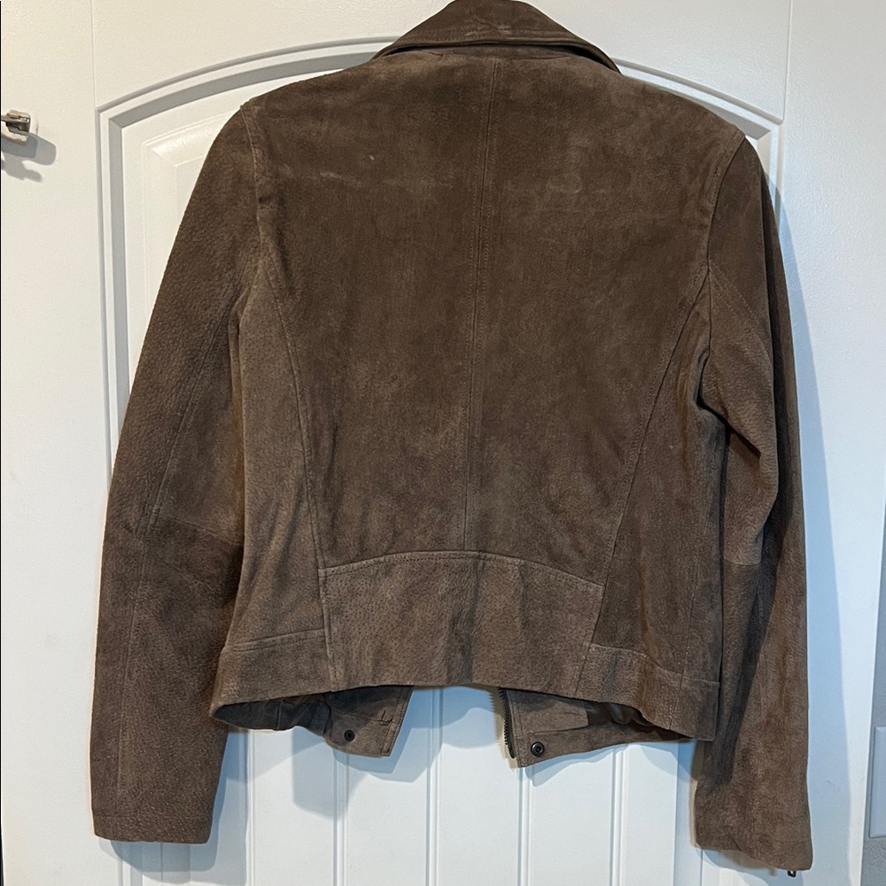 Blank NYC Taupe Suede Moto Jacket - Picture 4 of 5